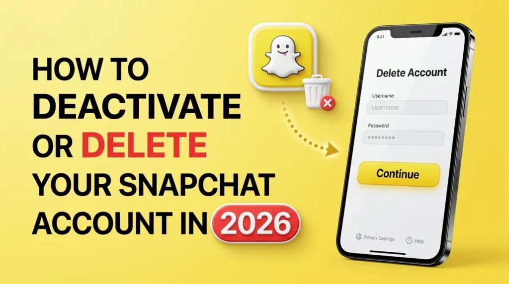 How to Deactivate or Delete Your Snapchat Account